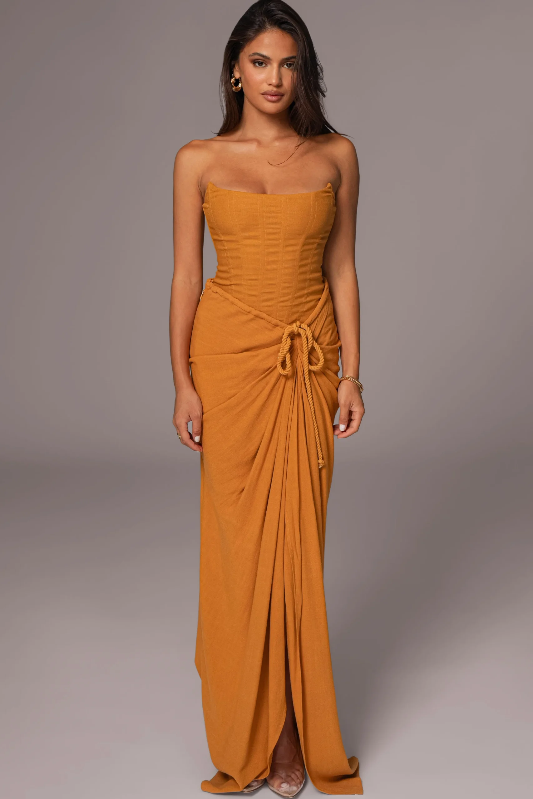 Yellow Fenix Reversible Linen Corset